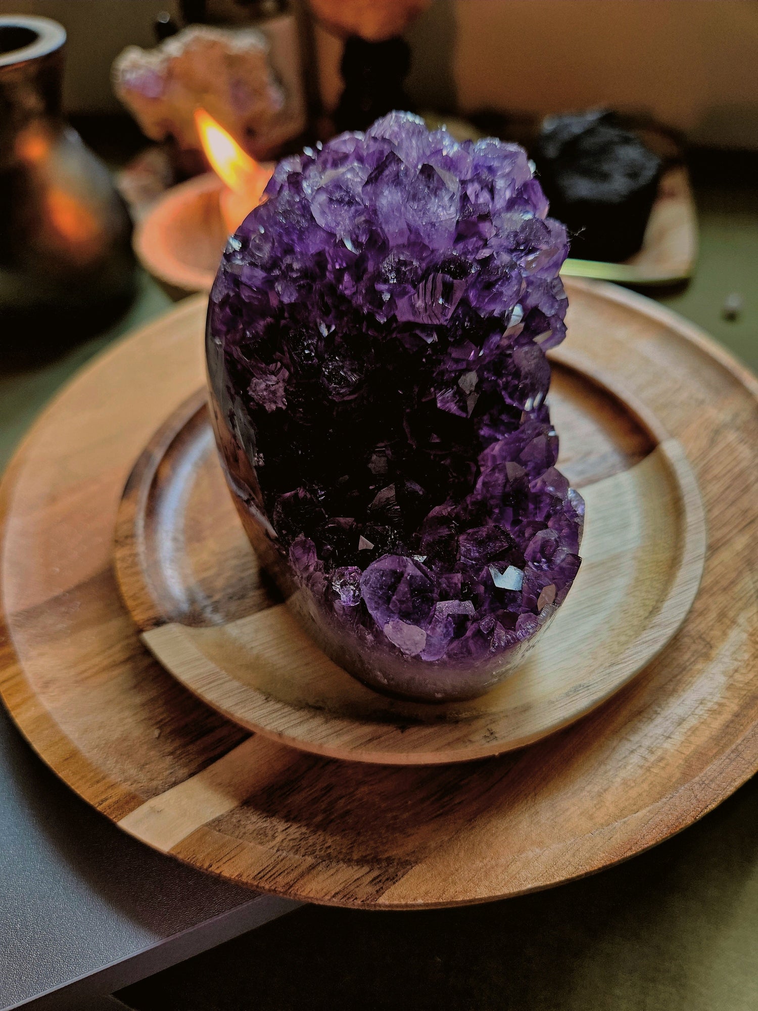 Huge amethyst crystal specimen for sale Cornwall. Collectors grade 