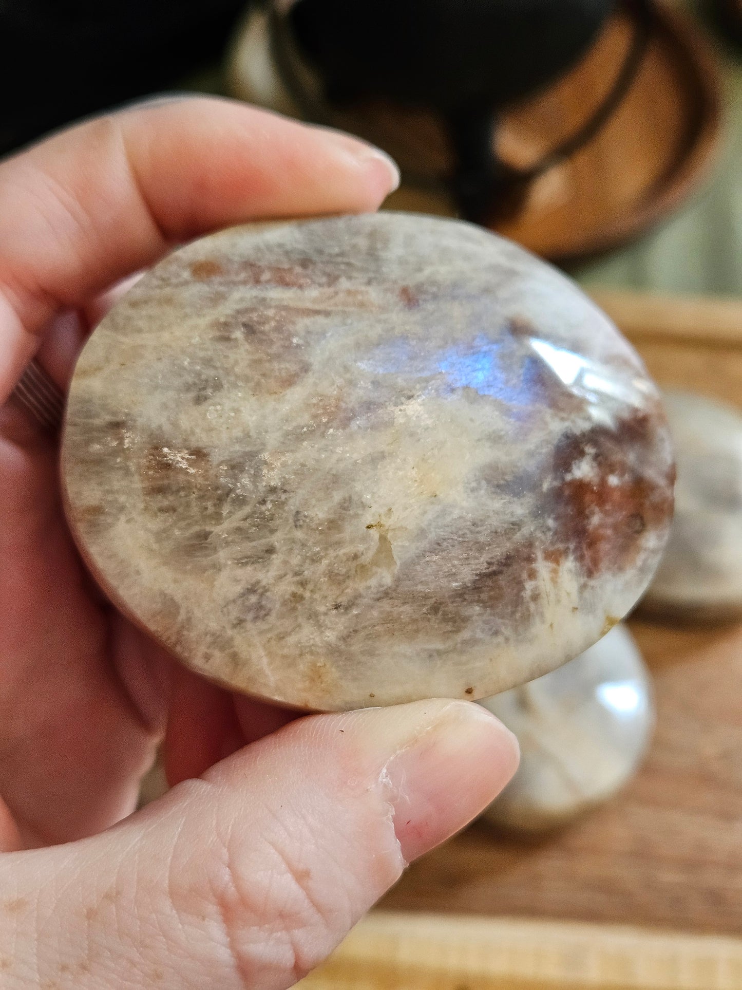 Moonstone / Sunstone Mix Palmstones