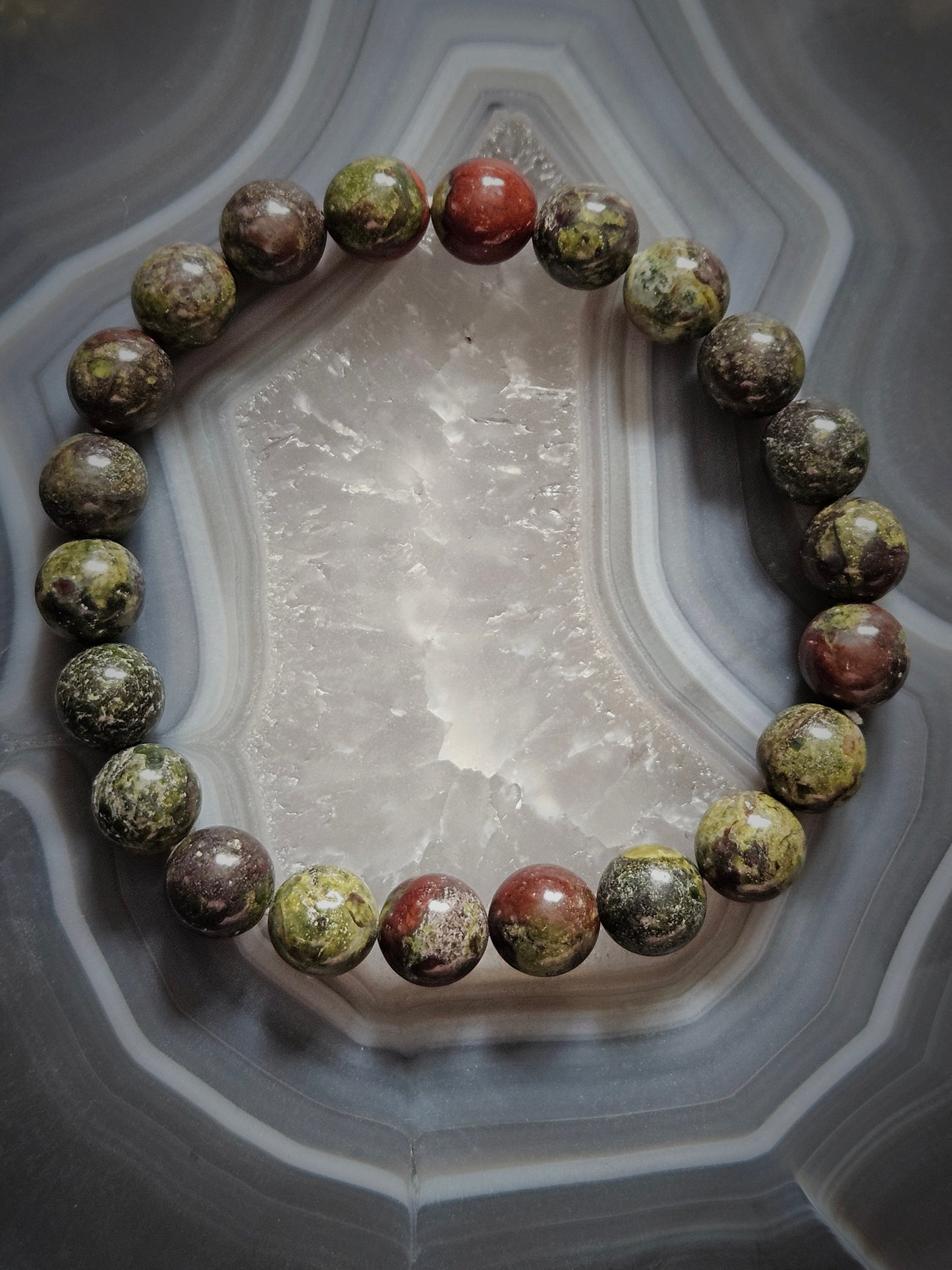 Dragon Bloodstone Jasper Bracelet