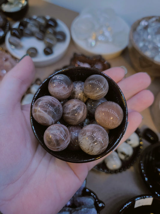 Black Moonstone Mini Sphere