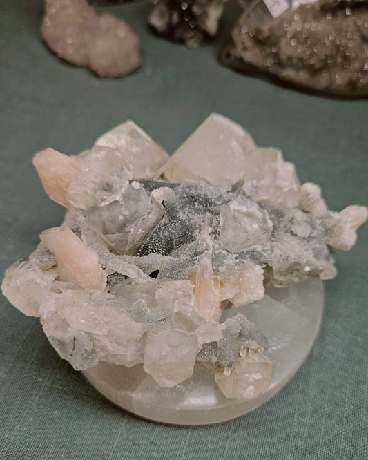 Stilbite, Apophyllite and Chalcedony Collectors piece