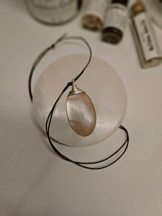 Moonstone Wire Wrap Pendant